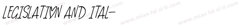 Legislation and ital字体转换